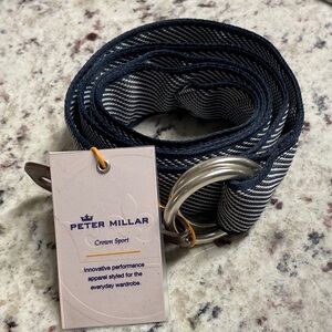 Peter Millar Navy and White Belt